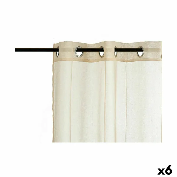 занавес Gift Decor Бежевый 140 x 260 cm 27 x 43 x 2 cm (6 штук)