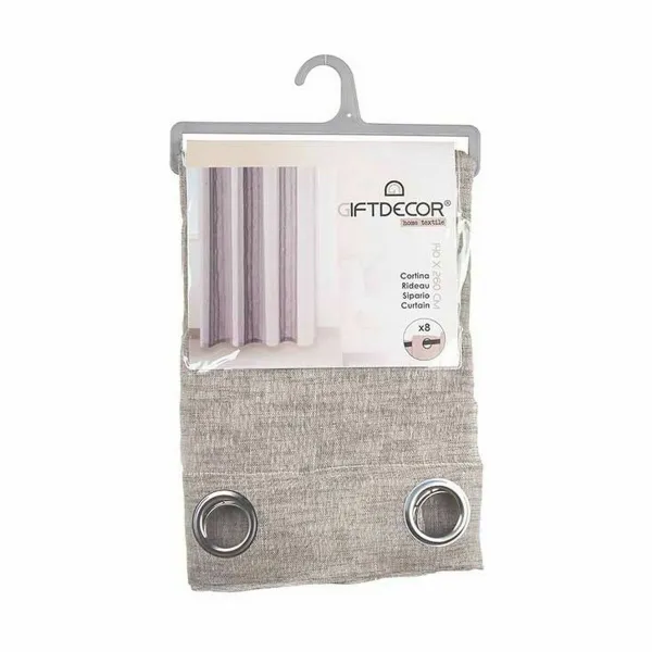 занавес Gift Decor Коричневый 140 x 0,1 x 260 cm (6 штук)