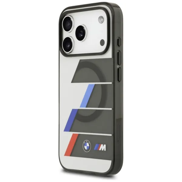 BMW M IML Metal Buttons Tricolor Lines MagSafe - Case iPhone 17 Pro (anthracite)