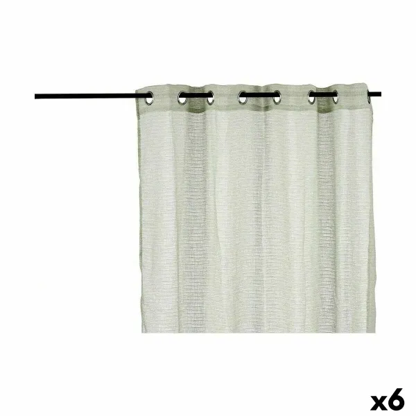 Curtain Gift Decor Green 140 x 0,1 x 260 cm (6 Units)