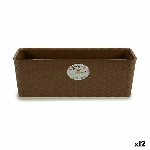 Kukkalaatikko Stefanplast Ruskea Muovinen 18 x 16 x 48,5 cm 49 x 16 x 18 cm (12 osaa)