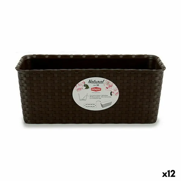 Kukkalaatikko Stefanplast Muovinen 13 x 11 x 28,5 cm 28,5 x 11 x 13 cm (12 osaa)