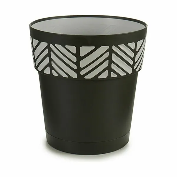 Vazonas su automatiniu drėkinimu Stefanplast Orfeo Antracito Plastmasinis 25 x 25 x 25 cm (6 vnt.)