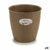 Подставка под цветочный горшок Stefanplast Коричневый Пластик 19 x 17,5 x 19 cm (12 штук)