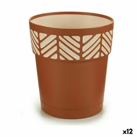 Vazonas su automatiniu drėkinimu Stefanplast Orfeo Degtas molis Plastmasinis 15 x 15 x 15 cm (12 vnt.)