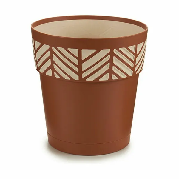 Itsekasteleva kukkaruukku Stefanplast Orfeo Terrakotta Muovinen 19 x 19 x 19 cm (12 osaa)