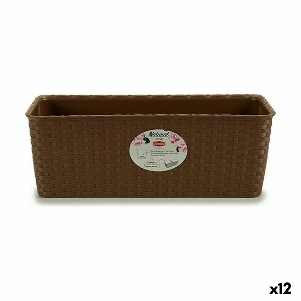 Balkona Puķu Kaste Stefanplast Bēšs Plastmasa 39 x 13,5 x 15,5 cm 38,5 x 13,5 x 15,5 cm (12 gb.)
