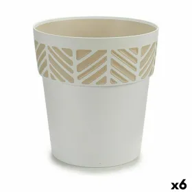 Vazonas su automatiniu drėkinimu Stefanplast Orfeo Balta Plastmasinis 25 x 25 x 25 cm (6 vnt.)