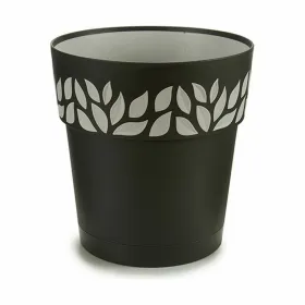 Vazonas su automatiniu drėkinimu Stefanplast Cloe Antracito Plastmasinis 25 x 25 x 25 cm (6 vnt.)
