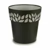Vazonas su automatiniu drėkinimu Stefanplast Cloe Antracito Plastmasinis 25 x 25 x 25 cm (6 vnt.)