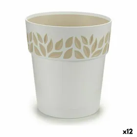 Vazonas su automatiniu drėkinimu Stefanplast Cloe Balta Plastmasinis 19 x 19 x 19 cm (12 vnt.)