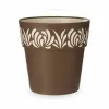 Vazonas su automatiniu drėkinimu Stefanplast Gaia Ruda Plastmasinis 29 x 29 x 29 cm (6 vnt.)
