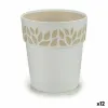 Self-watering flowerpot Stefanplast Cloe White Plastic 15 x 15 x 15 cm (12 Units)