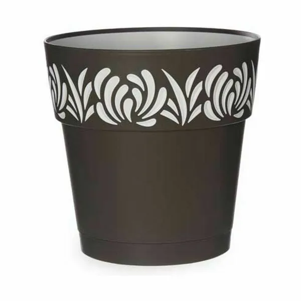 Горшок с автополивом Stefanplast Gaia Антрацитный Пластик 25 x 25 x 25 cm (6 штук)