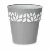 Itsekasteleva kukkaruukku Stefanplast Cloe Harmaa Muovinen 29 x 29 x 29 cm (6 osaa)