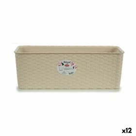 Наружный ящик для растений Stefanplast Бежевый Пластик 17,5 x 16 x 48,5 cm (12 штук)