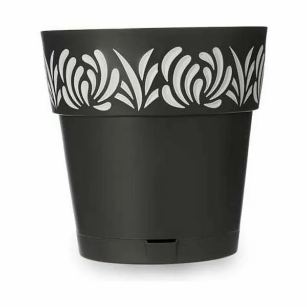 Vazonas su automatiniu drėkinimu Stefanplast Gaia Antracito Plastmasinis 29 x 29 x 29 cm (6 vnt.)