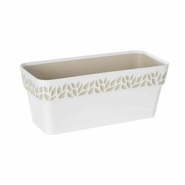 Planter Stefanplast Cloe White Plastic 13,3 x 12,3 x 29,3 cm (12 Units)