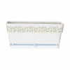 Balkona Puķu Kaste Stefanplast Cloe Balts Plastmasa 13,3 x 12,3 x 29,3 cm (12 gb.)