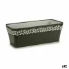 Balkona Puķu Kaste Stefanplast Cloe Antracīts Plastmasa 49,5 x 17 x 19 cm (12 gb.)