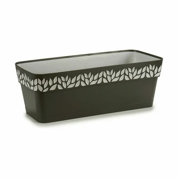 Balkona Puķu Kaste Stefanplast Cloe Antracīts Plastmasa 49,5 x 17 x 19 cm (12 gb.)