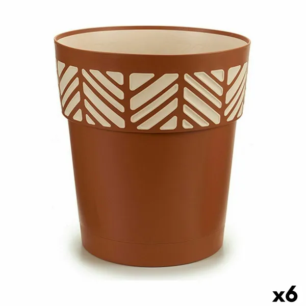 Vazonas su automatiniu drėkinimu Stefanplast Orfeo Degtas molis Plastmasinis 29 x 29 x 29 cm (6 vnt.)
