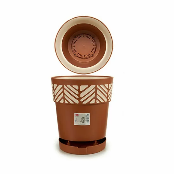 Vazonas su automatiniu drėkinimu Stefanplast Orfeo Degtas molis Plastmasinis 29 x 29 x 29 cm (6 vnt.)
