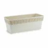 Kukkalaatikko Stefanplast Orfeo Valkoinen Muovinen 18,5 x 17 x 49,3 cm (12 osaa)