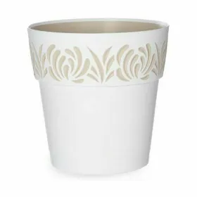 Vazonas su automatiniu drėkinimu Stefanplast Gaia Balta Plastmasinis 25 x 25 x 25 cm (6 vnt.)