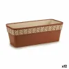 Balkona Puķu Kaste Stefanplast Orfeo Terakota Plastmasa 18 x 17 x 49 cm (12 gb.)