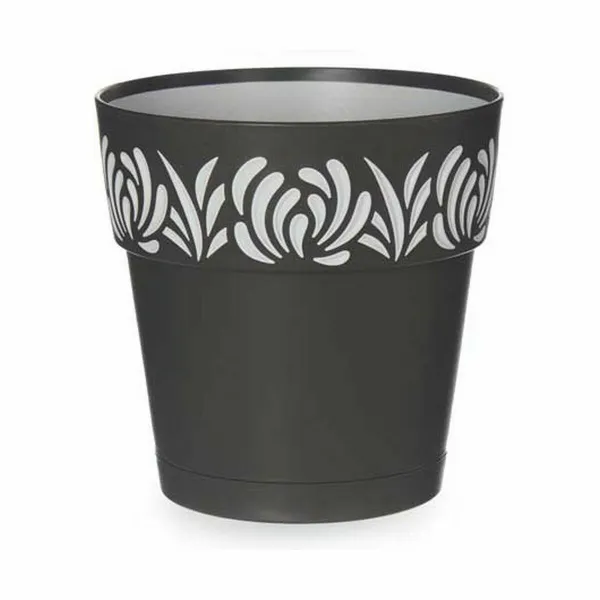 Горшок с автополивом Stefanplast Gaia Антрацитный Пластик 15 x 15 x 15 cm (12 штук)