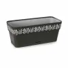 Kukkalaatikko Stefanplast Gaia Antrasiitinharmaa Muovinen 13,3 x 12,3 x 29,3 cm (12 osaa)