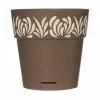 Vazonas su automatiniu drėkinimu Stefanplast Gaia Ruda Plastmasinis 15 x 15 x 15 cm (12 vnt.)