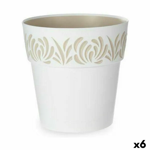 Горшок с автополивом Stefanplast Gaia Белый Пластик 29 x 29 x 29 cm (6 штук)