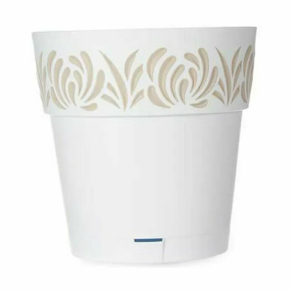 Vazonas su automatiniu drėkinimu Stefanplast Gaia Balta Plastmasinis 29 x 29 x 29 cm (6 vnt.)