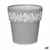 Vazonas su automatiniu drėkinimu Stefanplast Gaia Pilka Plastmasinis 19 x 19 x 19 cm (12 vnt.)