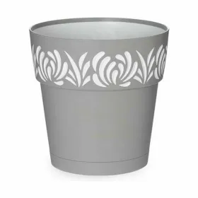Vazonas su automatiniu drėkinimu Stefanplast Gaia Pilka Plastmasinis 19 x 19 x 19 cm (12 vnt.)
