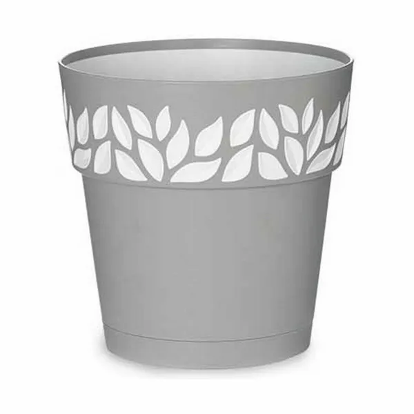 Vazonas su automatiniu drėkinimu Stefanplast Cloe Pilka Plastmasinis 19 x 19 x 19 cm (12 vnt.)