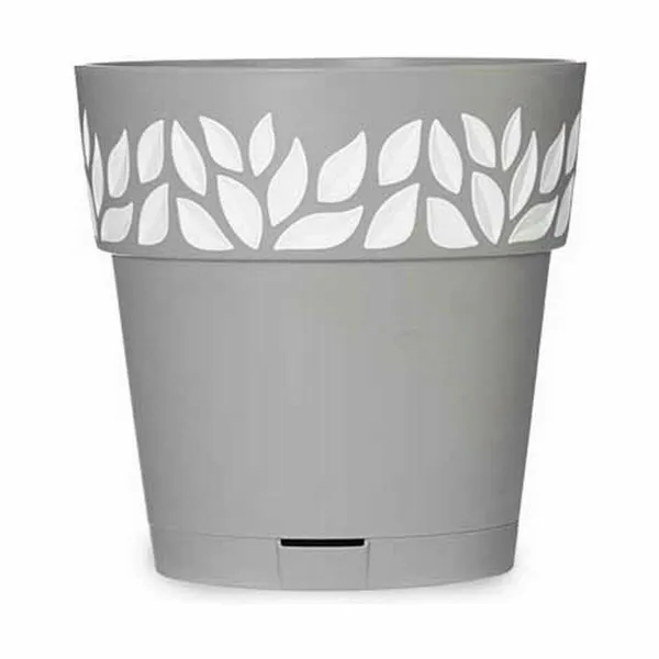 Itsekasteleva kukkaruukku Stefanplast Cloe Harmaa Muovinen 19 x 19 x 19 cm (12 osaa)