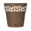 Itsekasteleva kukkaruukku Stefanplast Cloe Ruskea Muovinen 25 x 25 x 25 cm (6 osaa)