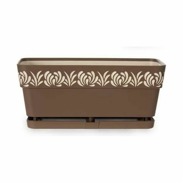 Balkona Puķu Kaste Stefanplast Gaia Brūns Plastmasa 13,3 x 12,3 x 29,3 cm (12 gb.)
