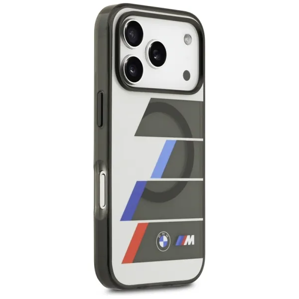 BMW M IML Metal Buttons Tricolor Lines MagSafe - Case iPhone 17 Pro (anthracite)