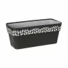 Planter Stefanplast Cloe Anthracite Plastic 13,3 x 12,3 x 29,3 cm (12 Units)