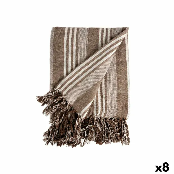 Daugiafunkcinis metimas Gift Decor Balta Rusvai gelsva 235 x 205 cm Dryžiai (8 vnt.)
