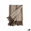 Monikäyttöinen käänne Gift Decor Valkoinen Beige 235 x 205 cm Raidat (8 osaa)