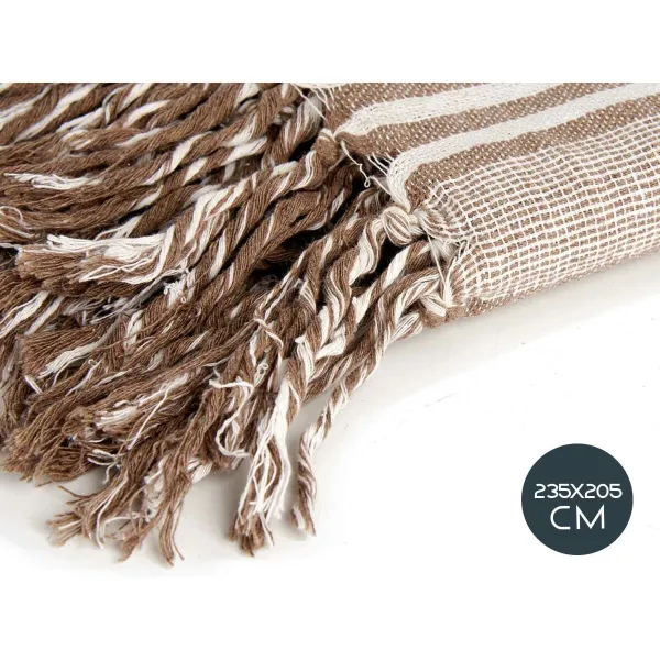 Monikäyttöinen käänne Gift Decor Valkoinen Beige 235 x 205 cm Raidat (8 osaa)