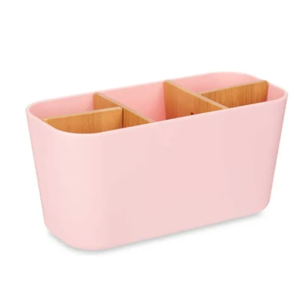 Zobu birstu turētājs Berilo Rozā Bambuss polipropilēns 21 x 10 x 9 cm (6 gb.)