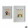 Glezna Gift Decor Balts Daudzkrāsains Koks Cirks 33 x 3 x 43 cm 32 x 42 x 3 cm (6 gb.)