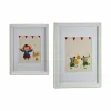 Painting Gift Decor White Multicolour Wood Circus 33 x 3 x 43 cm 32 x 42 x 3 cm (6 Units)