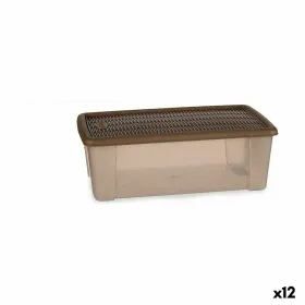 Säilytyslaatikko kannella Stefanplast Elegance Beige Muovinen 5 L (12 osaa)